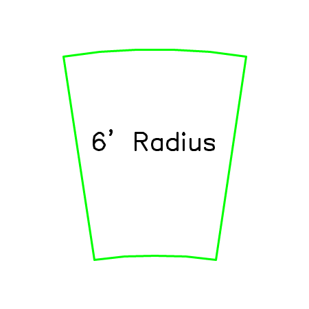 TWSI 6 foot radius
